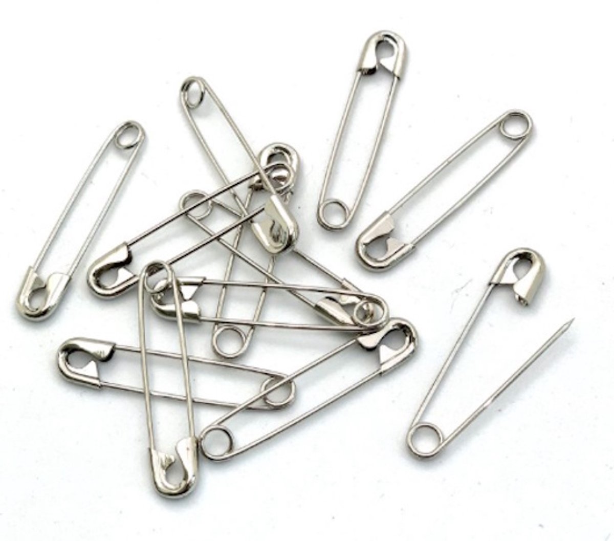 Veiligheidsspeld 250 stuks 40 mm zilver | Grootverpakking